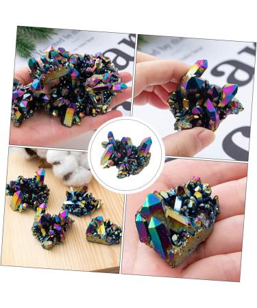 COHEALI 6 Pcs Colorful Crystal Clusters Fish Bowl Decorations Feng Shui Figurine Natural Stones Ornament Gem Colorfulx3pcs 3X3CMx3pcs - Buy Online on GoSupps.com