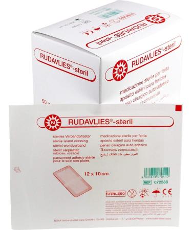 Noba Rudavlies Sterile Dressing Plaster 12x10cm Wound Dressing 50 Pieces | International Shipping Available - Buy Online on GoSupps.com