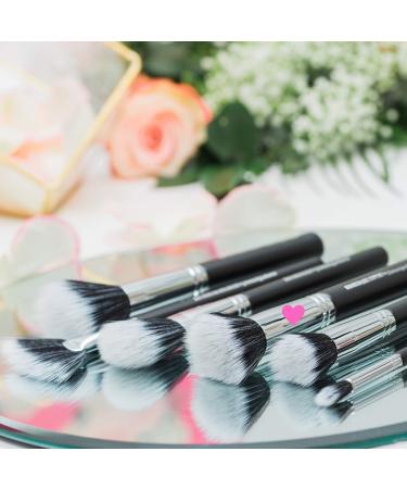 Large Stippling Foundation Makeup Brush - Beauty Junkees Flat Top Duo Fiber Synthetic Stipple Brush for Sheer Flawless Blending of Liquid, Cream, and Powder Cosmetics - Vegan & Cruelty Free - Buy Online on GoSupps.com