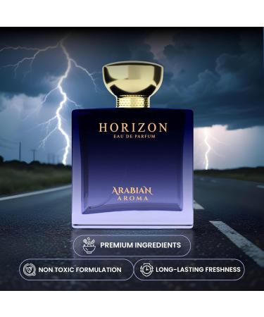 DJ Aroma Horizon Men's Perfume | Fresh and Long-Lasting Fragrance | Refreshing fragrance for men | Eau De Perfume | Long Lasting Perfumes for Men (100ml) - Buy Online on GoSupps.com