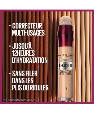 Maybelline New York Instant Eraser Concealer Fluid Concealer Nude Beige (02) 5 ml - Buy Online on GoSupps.com