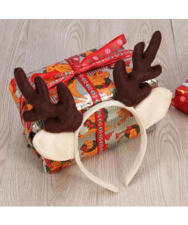 2 Pack Reindeer Antler Headband for Kids - Christmas Antlers Gift | Milk White - Perfect for Christmas & Thanksgiving - Buy Online on GoSupps.com