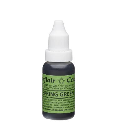 Sugarflair Spring Green Liquid Food Colouring Droplet For Colouring Royal Icing Sugarpaste Buttercream Sugarpaste Also For Painting & Can Be Used With An Airbrush - 14ml - Buy Online on GoSupps.com