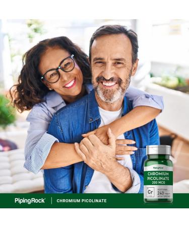 Chromium Picolinate 200mcg | 240 Tablets | Trace Mineral Supplement - Vegetarian, Non-GMO, Gluten-Free | Piping Rock - Buy Online on GoSupps.com