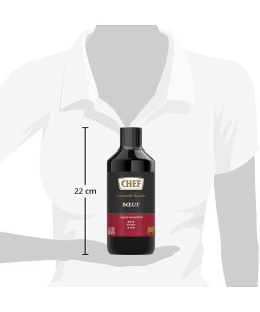 CHEF Beef Liquid Concentrate 1L - Premium Flavor Enhancer for Culinary Creations - Buy Online on GoSupps.com