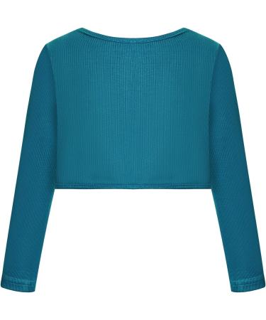 Bonny Billy Girls Knitted Cotton Bolero Shrug Cardigan - Dark Green (8-9 Years) - Buy Online on GoSupps.com