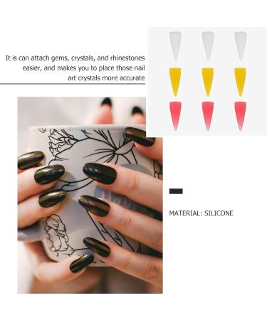 Minkissy 9pcs Manicure Pen Set - Silicone Head Nail Jewelry Rhinestone Picker & Dotting Pencil for Crystal AB Beads and Silica Gel Drilling - Buy Online on GoSupps.com