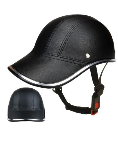 FROFILE Bike Helmet for Men Women - Urban Baseball Hat Style Safety Mountain Road MTB Ebikes Bicycle Helmet Cap for Adults Youth Medium Black Helmet