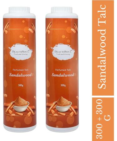 Sandalwood Perfumed Talc for Men & Women | Niacinamide Infused Summer Talcum Powder Combo - 600g | International Shipping Available - Buy Online on GoSupps.com