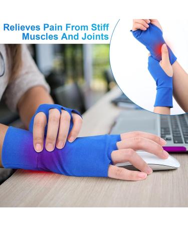 6 Pairs Stress Relief Crochet Gloves - Fingerless Arthritis Hand Gloves for Pain Relief | Lightweight Crafting & Sewing Accessories for Men & Women - Buy Online on GoSupps.com