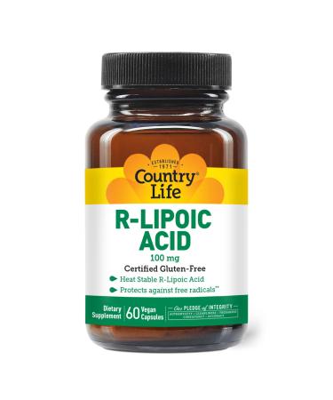 Country Life R-Lipoic Acid 100 mg - 60 Vegan Capsules