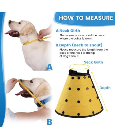 Soft Dog Cone for Dogs After Surgery Comfortable Dog Cones for Large Medium Small Dogs Adjustable Dog Recovery Collar for Pets Waterproof E-Collars for Dogs Elizabethan Collar (XL) Size XL - Buy Online on GoSupps.com