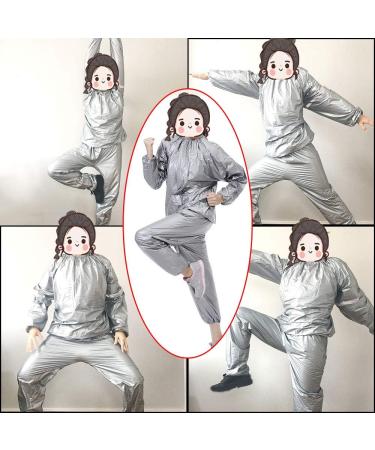 DawnBreak Sauna Sweat Suit for Women/Men - Black, Large | Exercise Weight Loss Fitness Gear - Buy Online on GoSupps.com