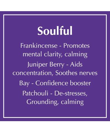 Soulful 3 Wick Soy Wax Candle | Frankincense Juniper Berry & Patchouli | Relax & Clarity | Natural Vegan & Cruelty Free - 14.1oz - Buy Online on GoSupps.com