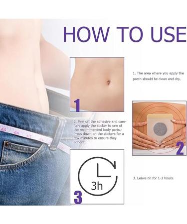 60 Pcs Belly Patches - Toning  Firming & Sweatproof Waterproof Stickers for All | Purple (2 Boxes) - Buy Online on GoSupps.com