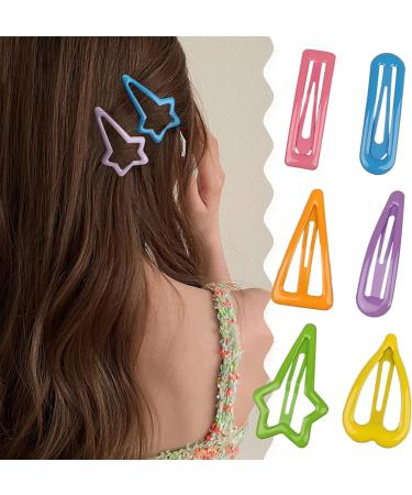 10pieces/Row Cute Women Kid Hairpins Ladies Hair Bun- HairPin Metal Hair Clips Star Gloss Hairpins Dripping Hairpins Hair Pin Water Drop - Buy Online on GoSupps.com