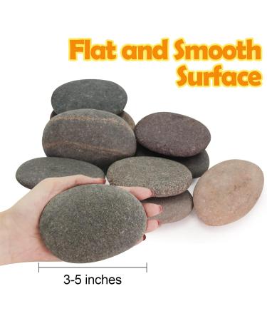 12pcs River Rocks for Painting- 3-5 inches Extra Large Rocks- Thick-Flat-Smooth Painting Rocks - Painting for DIY  Kids Crafts Kindness Stone  Garden & Home Decor  Holiday Easter Gift - Buy Online on GoSupps.com