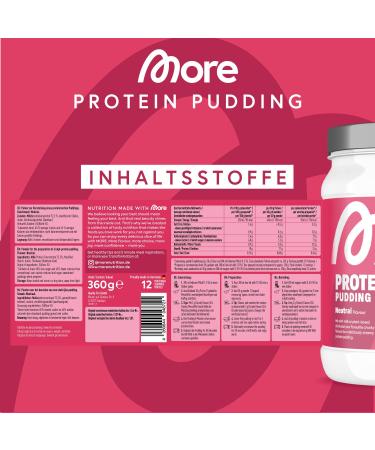 More Protein Pudding 360g - Creamy Low-Fat Low-Calorie Dessert | Tested Quality Made in Germany - Buy Online on GoSupps.com