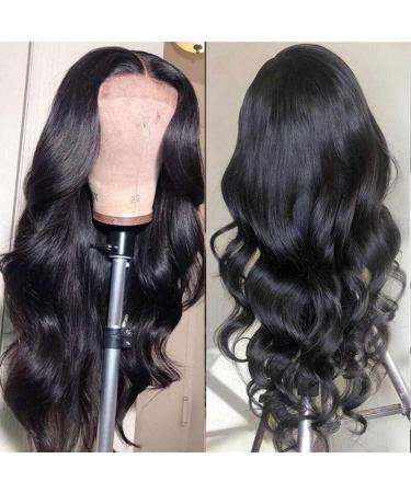 Saupa Real Hair Wig for Women - 22 Inch Long Wavy Lace Front Synthetic & Human Hair Brazilian Wig for Cosplay - Buy Online on GoSupps.com