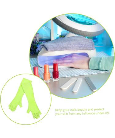 Beatifufu 1 Pair Nail Gloves Manicure Accessories The Gauntlet Nails Supplies Manicure Art Gloves Uv Led Lamps Glove Fingerless Manicure Gloves Glvoes Mj03 Skin Care Manicure Tools Polyester 25X9X0.4CM - Buy Online on GoSupps.com