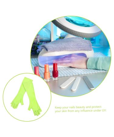 minkissy 1 Pair Nail Gloves Oveglove Hands Glove Nails Supplies Glvoes Uv Led Lamps Glove Gel Nail Lamp Glove Fingerless Uv Sun Gloves Nail Art Gloves Mj03 Nail Polish Manicure Polyester - Buy Online on GoSupps.com