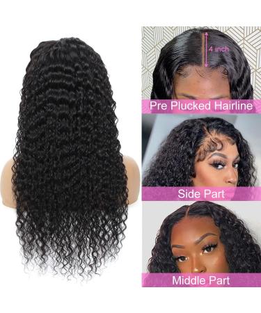 22 Deep Wave Lace Front Human Hair Wig for Black Women | 150% Density | Pre Plucked with Natural Hairline - Buy Online on GoSupps.com