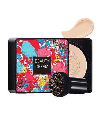 Consecutive Beauty Cream 2024 New Air Cushion CC Cream Foundation BB Cream Face Make Up Long-Lasting Matte Waterproof Moisturizing Concealer Beauty (Ivory White)