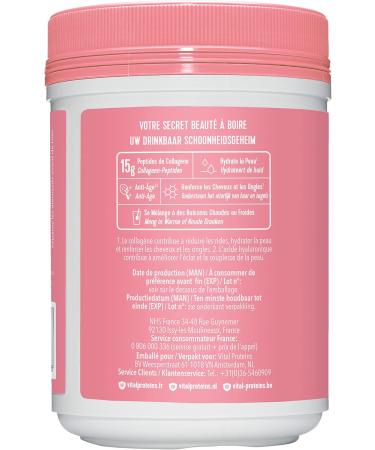 Vital Proteins Beauty Collagen Strawberry Lemon Powder - Collagen and Hyaluronic Acid - Box of 271 g - Buy Online on GoSupps.com