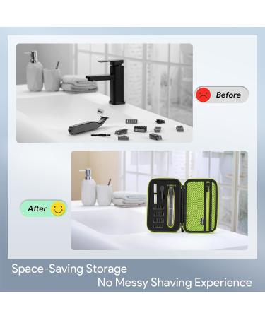 Case for O Blade QP2630 QP2520 QP2620 QP2734 QP6530 O Blade 360 & O Blade Pro Electric Face Body Trimmer and Guide Comb Guard Replacement Heads Shaver Razor Travel Case Green - Buy Online on GoSupps.com