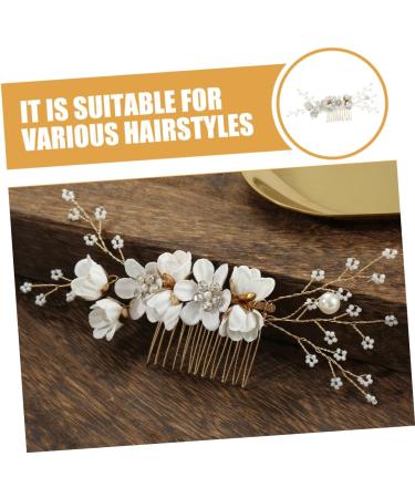 Healeved Flower Hair Comb Rhinestone Hair Accessories Hair Comb for Wedding Bride Hair Accessories Wedding Hair Comb Hair Comb for Women Accessories Fine Hair Aesthetic Hair Accessories - Buy Online on GoSupps.com