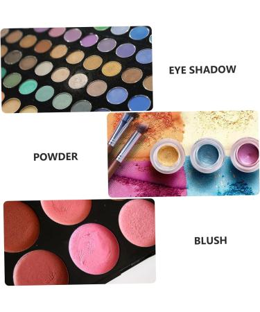  FRCOLOR FRCOLOR DIY Eyeshadow Palette Round Magnets Make Up Eyeshadow Palette Black Mini Magnets Travel Eyeshadow Spatula Abs - Buy Online on GoSupps.com