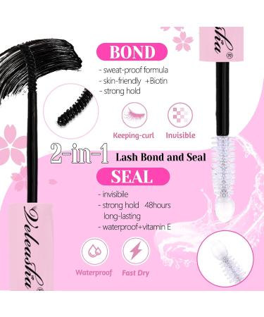 Veleasha Lash Extension Kit - 280PCS Wispy Lashes (40D & 50D) with Bond Seal & Tweezers for Self Application - 9-16mm Lash Clusters - Buy Online on GoSupps.com