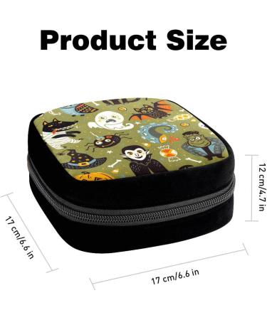 Period Bag Sanitary Napkin Storage Holder for Period - Halloween Cat Design - Buy Online on GoSupps.com