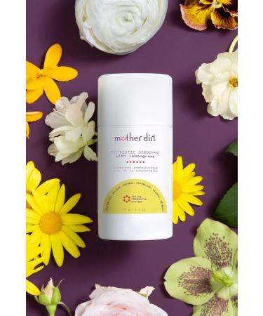 Mother Dirt Lemongrass Postbiotic Deodorant - Aluminum Free, Vegan, All Natural (Packaging May Vary) - Buy Online on GoSupps.com