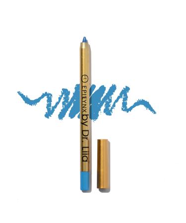 EPILYNX by Dr. Liia Long Lasting Glide-On Gel Eyeliner Pencil | Gluten-Free  Hypoallergenic  Vegan | 1.2ml | Royal Blue Shimmer