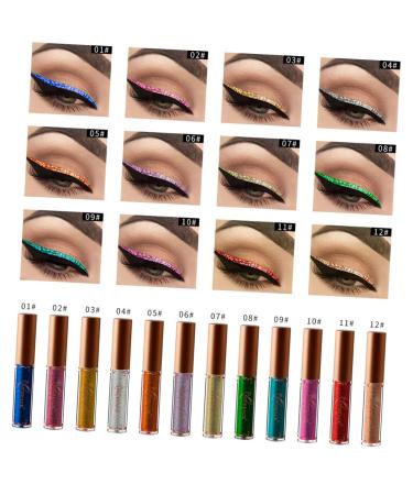 Beavorty Color Eyeliner Glitter Eyeliner Liquid Women s Suits Metallic Liquid Eyeliner Set Color Liquid 1 count (Pack of 1) 04