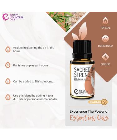 Rocky Mountain Oils Sacred Immune Strength Essential Oil Blend - 15ml - Boost Immunity Aromatherapy Natural Remedies Diffuser & Topical Use - Buy Online on GoSupps.com