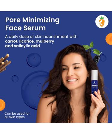 Niacinamide Face Serum 10% Concentration For Pore Tightening & Brightening Reduces Acne Balances Oil Contains Bakuchiol & Vitamin E For Men & Women All Skin Types 30ml - Buy Online on GoSupps.com