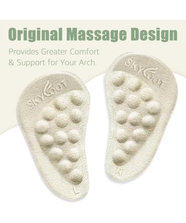 Skyfoot Arch Support Shoe Inserts for Flat Feet & High Arches | Gel Pads for Plantar Fasciitis & Pain Relief - Shop Now - Buy Online on GoSupps.com