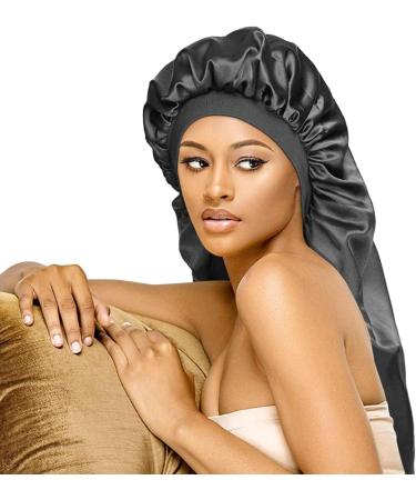 Satin Sleeping Hood for Long Curly Hair - Silk Bonnet & Hair Protection | Overnight Hair Care - Buy Online on GoSupps.com