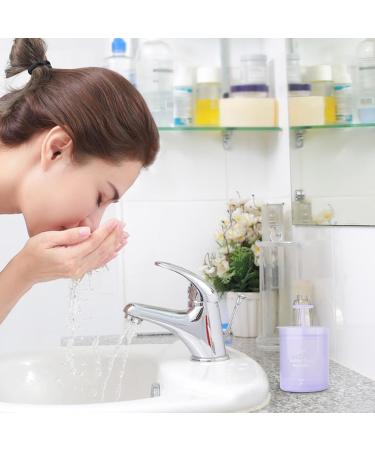 Shurzzesj Face Wash Foamer | Portable Manual Face Cleanser Foaming Bottle Cleansing Foaming Maker Ergonomic Skincare Facial Cleansing Tool Wash Facial Skin for Travel Purple - Buy Online on GoSupps.com