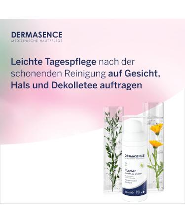 Dermasence Rosamin Day Care SPF 50 - 50ml | Facial Care for Sensitive & Rosacea Skin | High Sun Protection with 5-Fold Vegetable Efficiency - Buy Online on GoSupps.com