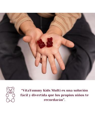 VITAYUMMY Kids Multivitamin Gummies for Kids Berry Flavor | Rich in Vitamin A C D E & B12 | Natural Gelatin-Free & Vegetarian | Manufactured in Germany | 60 Gummies 1 Month Supply - Buy Online on GoSupps.com