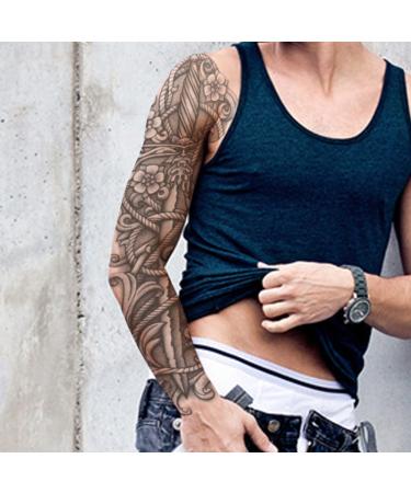 DaLin 4 Sheets Extra Large Full Arm Temporary Tattoos - Set 9 - Buy Online on GoSupps.com