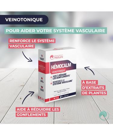 Prescription Nature - HEMOCALM - Food Supplement for Circulatory Comfort - Veinotonic - Made in France - 15 Capsules - Buy Online on GoSupps.com