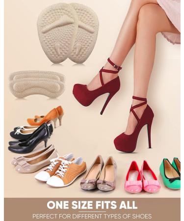 ONUEMP 6 Pairs Heel Grip Inserts & Metatarsal Pads - Silicone Foot Pads for Women & Men Blister Prevention & High Heel Comfort - Buy Online on GoSupps.com