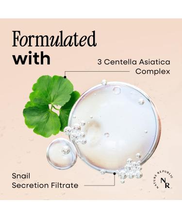 Nature Republic Snail Mucin Line Skincare Set (Toner & Emulsion & Cream)- Korean Skincare Hydrating & Repair with Niacinamide Face Moisturizer Moisturizing Skin Care Glowy Skin - Buy Online on GoSupps.com