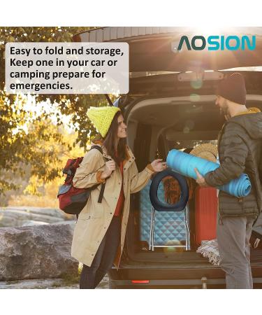 Aosion Portable Camping Toilet for Adults - Folding seat for Hiking, Boating, and Travel - Buy Online on GoSupps.com