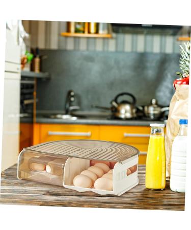 GLEAVI Egg Carton Eggs Fridge Plastic Containers Plastic Organizers Reusable Egg Case Refrigerator Egg Tray As Shown 1 31X30X9.5cm - Buy Online on GoSupps.com