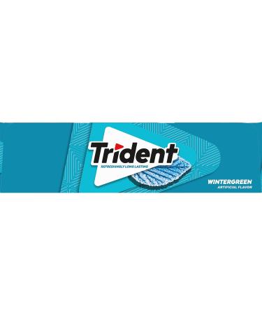Trident Wintergreen Sugar Free Chewing Gum with Xylitol 14 Sticks 39 g - Buy Online on GoSupps.com
